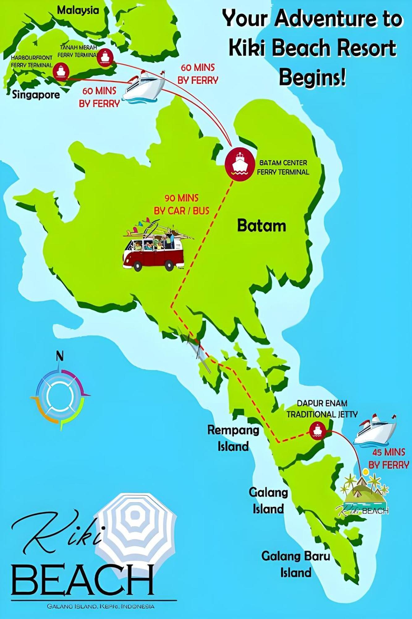 Kiki Beach Resort, Batam Galang Island Ngoại thất bức ảnh